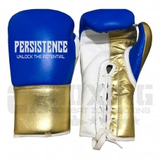 Gold & Blue Metallic Gloves