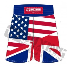 USA & UK Flag Boxing Trunks