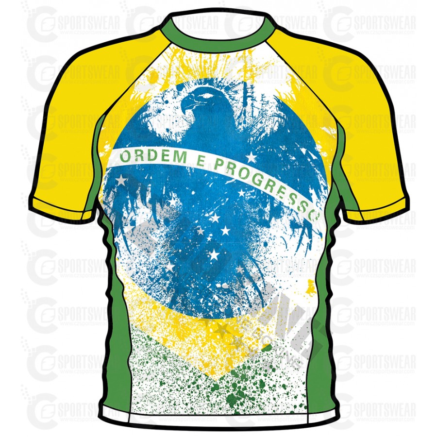 Premium Sublimated Rash Guard For MMA Grappling USA